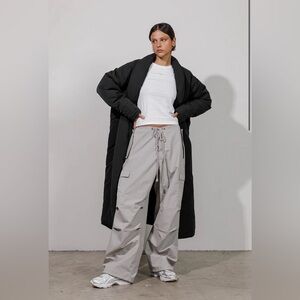 Local European Light Gray Parachute Drawstring Pant - Medium/Large